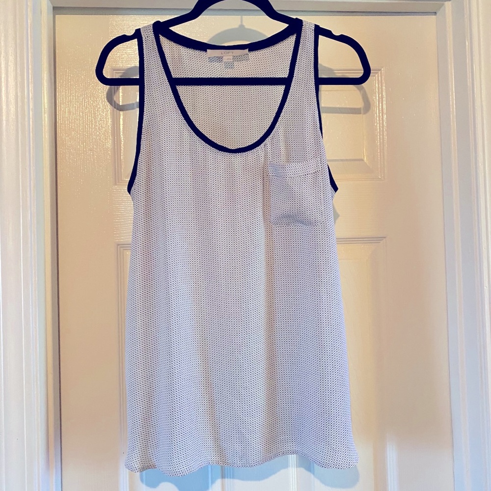LOFT Black and White Tank